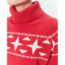 8848 Altitude - Women's Sage Wool Rollneck Sweat - Merinopullover