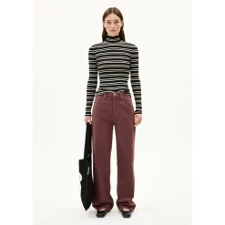 ARMEDANGELS - Women's Alaania Chiffron Stripes - Longsleeve