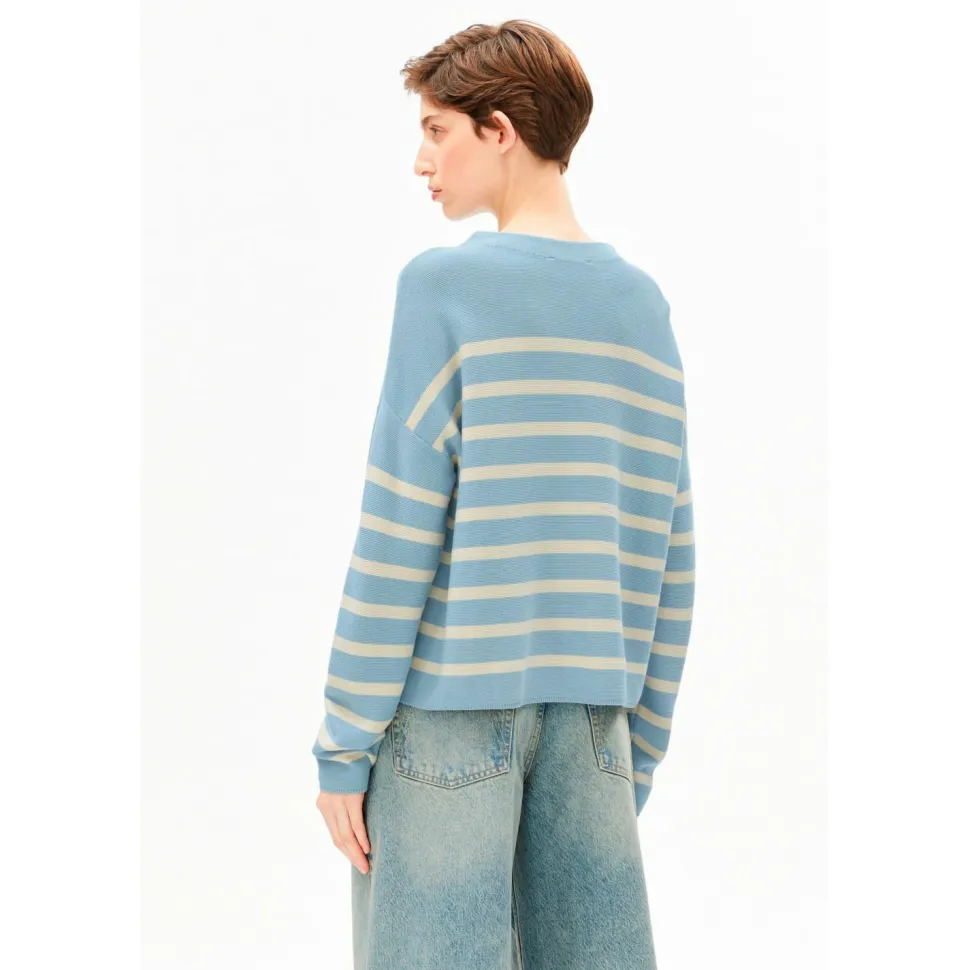 ARMEDANGELS - Women's Merinaa Stripes Knit Sweater - Pullover