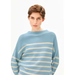 ARMEDANGELS - Women's Merinaa Stripes Knit Sweater - Pullover