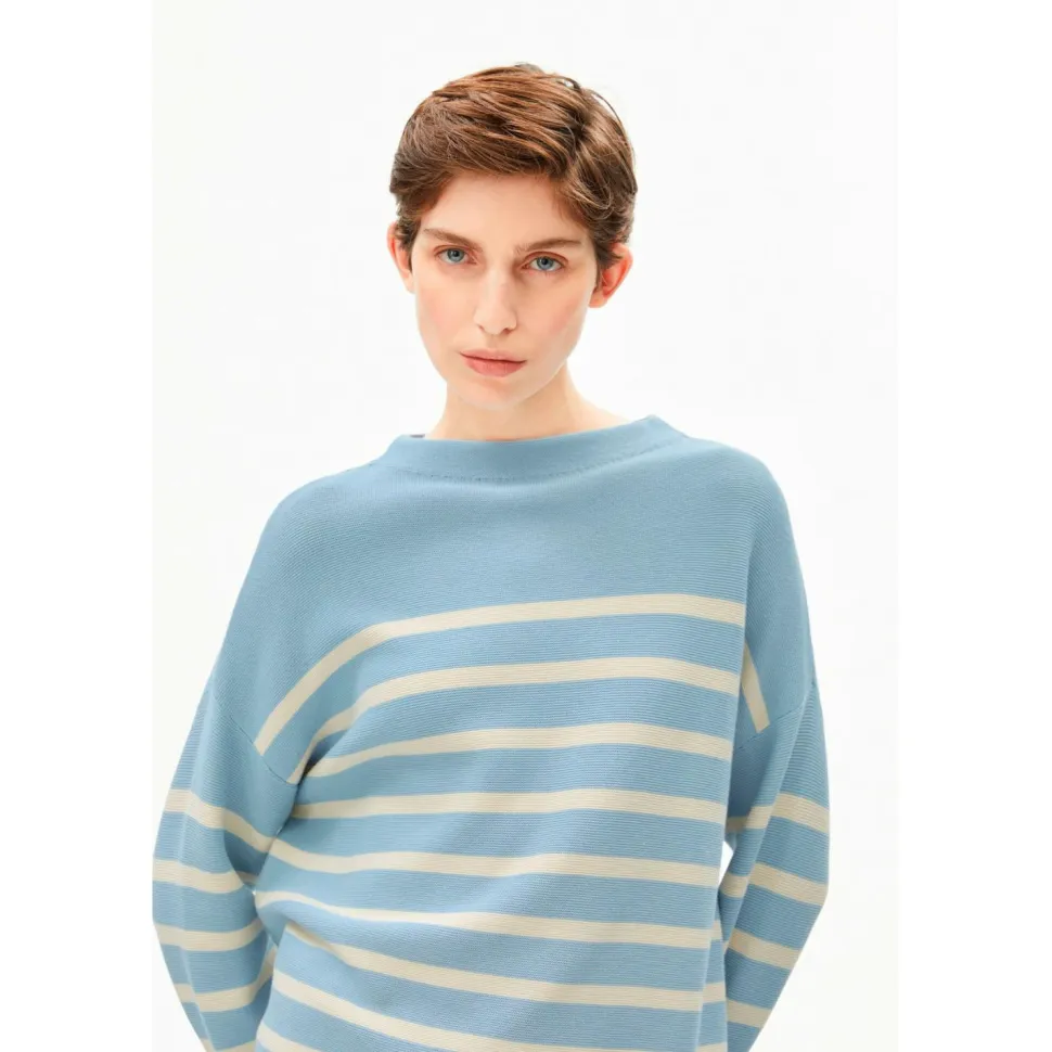 ARMEDANGELS - Women's Merinaa Stripes Knit Sweater - Pullover