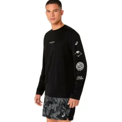 Asics - Fujitrail Logo L/S Top - Laufshirt