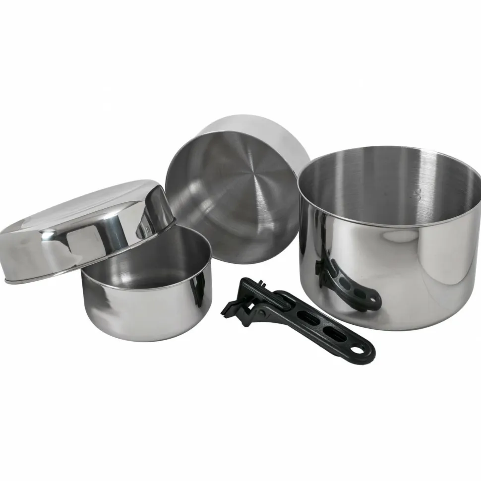 Basic Nature - Biwak Edelstahl 3 - Topf-Set