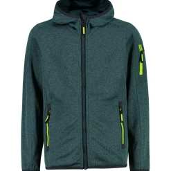 CMP - Kid's Jacket Fix Hood Knitted + Mesh - Fleecejacke