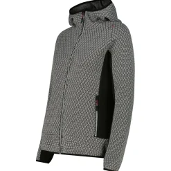 CMP - Women's Jacket Fix Hood Jacquard Knitted - Fleecejacke