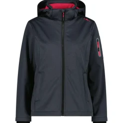 CMP - Women's Jacket Zip Hood Melange Softshell - Softshelljacke
