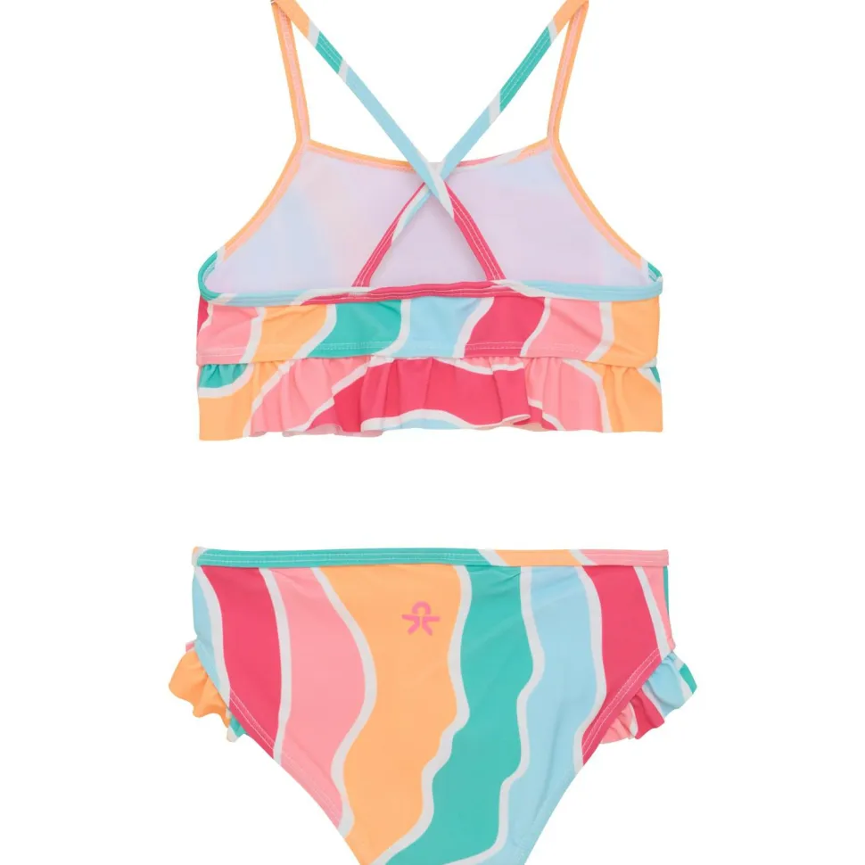 Color Kids - Kid's Bikini with Frills AOP - Bikini