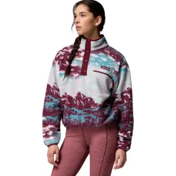 Columbia - Women's Helvetia II Printed Cropped Half Snap - Fleecepullover