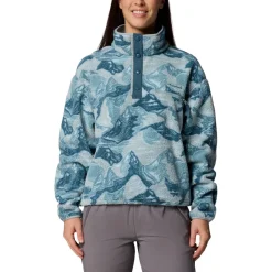 Columbia - Women's Helvetia II Printed Cropped Half Snap - Fleecepullover