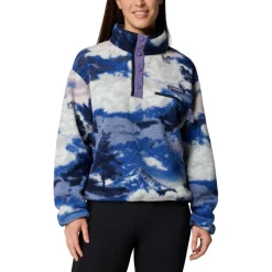 Columbia - Women's Helvetia II Printed Cropped Half Snap - Fleecepullover