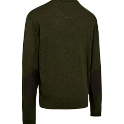 Deerhunter - Harrington Knit with O-Neck - Merinopullover