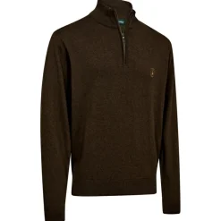 Deerhunter - Harrington Knit with 1/2-Zip - Merinopullover