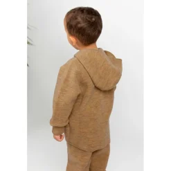 Engel - Baby-Jacke mit Kapuze und Reißverschluß - Wolljacke