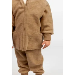 Engel - Baby-Jacke mit Kapuze und Reißverschluß - Wolljacke
