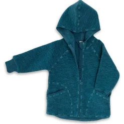 Engel - Baby-Jacke mit Kapuze und Reißverschluß - Wolljacke