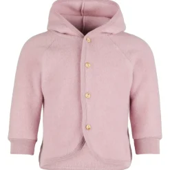 Engel - Kinder Kapuzenjacke mit Holzknöpfen - Wolljacke