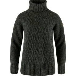 Fjällräven - Women's Övik Cable Knit Roller Neck - Wollpullover