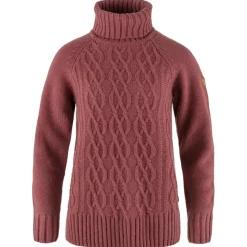 Fjällräven - Women's Övik Cable Knit Roller Neck - Wollpullover