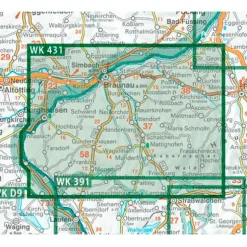 Freytag & Berndt - Ibmer Moor-Kobernaußerwald-Braunau-Burghausen-Marktl - Wanderkarte