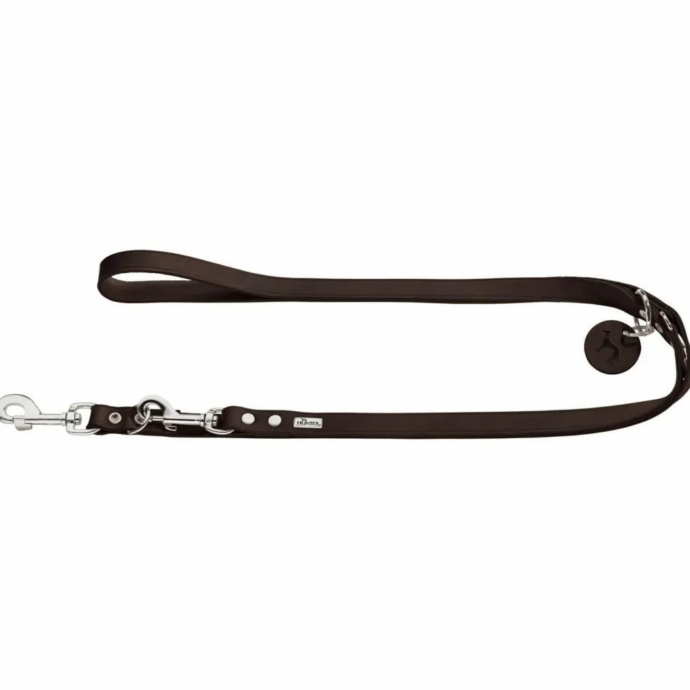 Hunter - Verstellbare Führleine Leder - Hundeleine