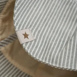 Huttelihut - Kid's Summer Hat Woven Stripe with Chin Straps - Cap