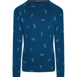 Icebreaker - Kid's Merino 200 Oasis L/S Crewe Snow Day - Merinounterwäsche