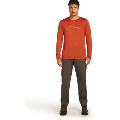 Icebreaker - Merino 150 Tech Lite L/S Tee Rainer Ridge - Merinoshirt