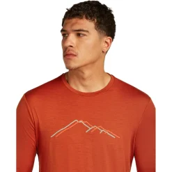 Icebreaker - Merino 150 Tech Lite L/S Tee Rainer Ridge - Merinoshirt
