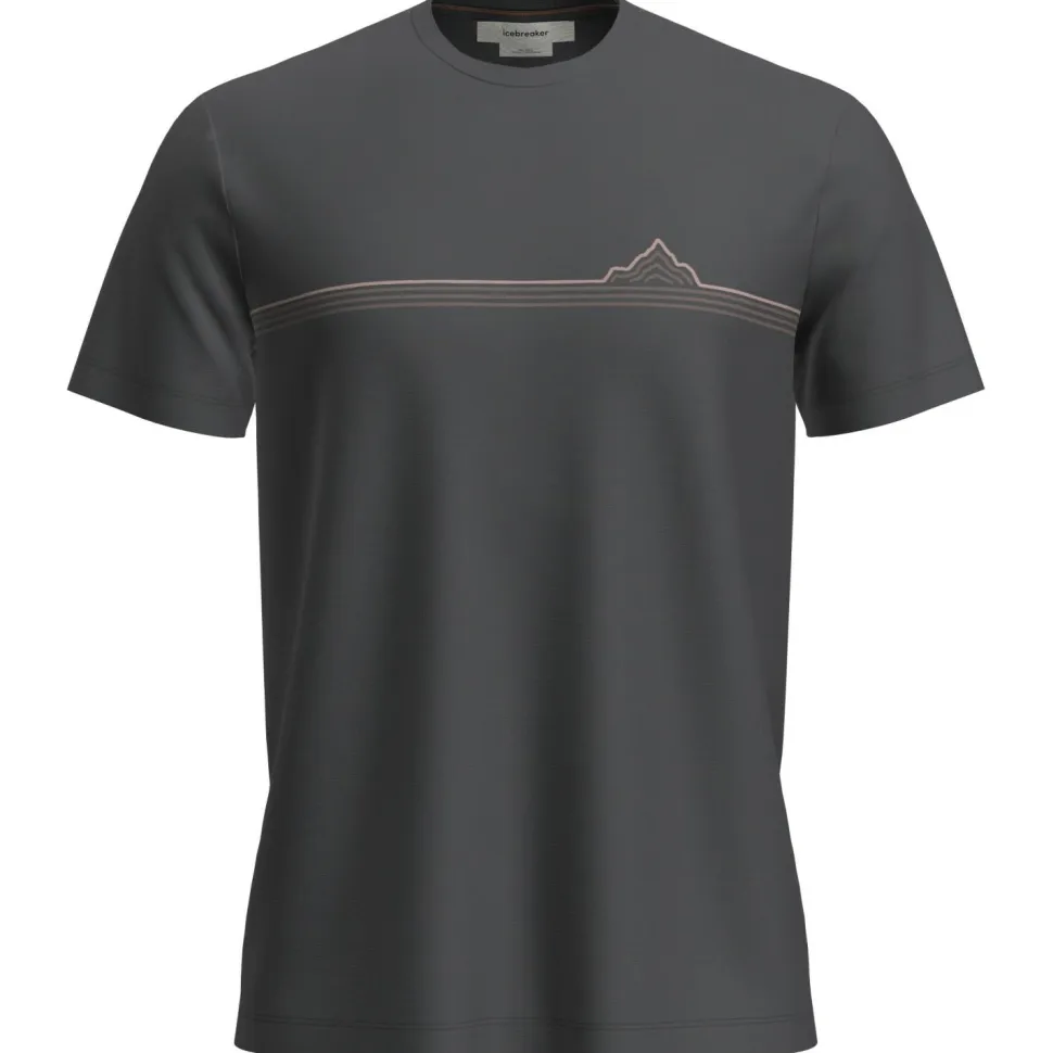 Icebreaker - Merino 150 Tech Lite S/S Tee Range Stripes - Merinoshirt