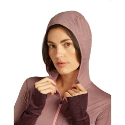 Icebreaker - Women's 200 RealFleece Descender L/S Zip Hoodie - Merinohoodie