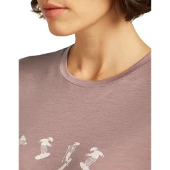 Icebreaker - Women's Merino 150 Tech Lite S/S Tee Snow Day - Merinoshirt