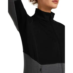 Icebreaker - Women's Merino 400 RealFleece Descender L/S Zip - Merinojacke