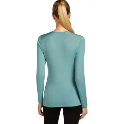 Icebreaker - Women's Merino 200 Oasis L/S Crewe Rainer Ridge - Merinounterwäsche