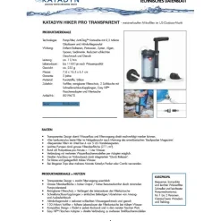 Katadyn - Hiker Pro - Wasserfilter