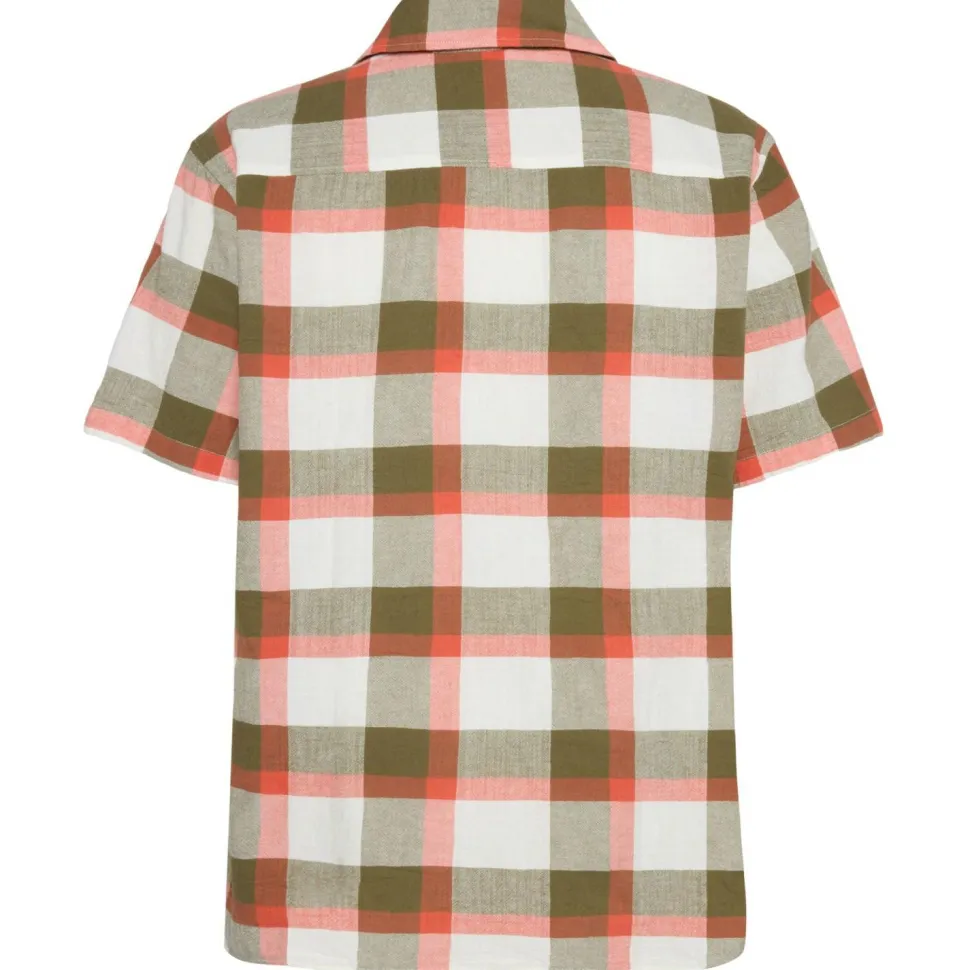 KnowledgeCotton Apparel - Boxed Fit S/S Checkered Shirt - Hemd
