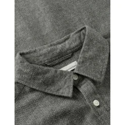KnowledgeCotton Apparel - Zig-Zag Twill Structure Shirt - Hemd
