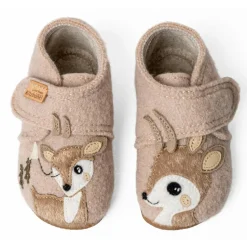 Living Kitzbühel - Kid's Rosi Rehkitz Klettschuh - Hausschuhe