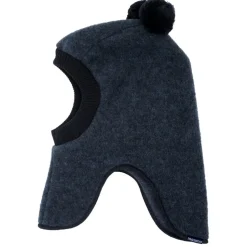 maximo - Kid's Mini-Schlupfmütze mit Wollfleece und Pompons - Sturmhaube