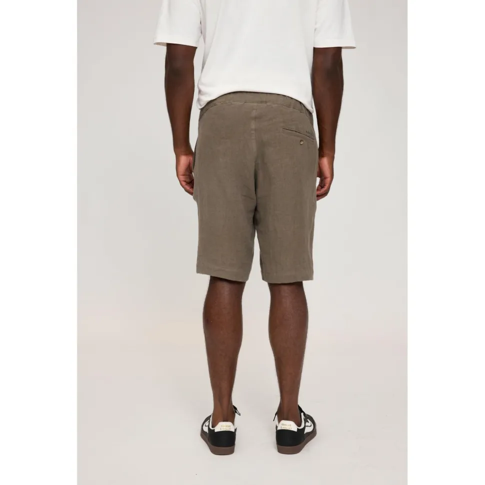 Mazine - Regular Linen Shorts - Shorts