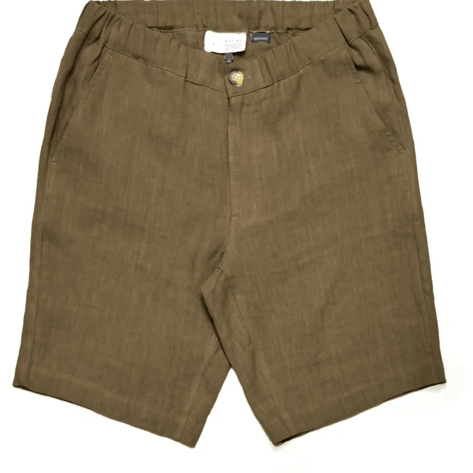 Mazine - Regular Linen Shorts - Shorts