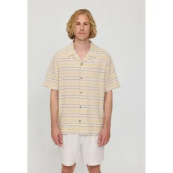 Mazine - Striped Linen-Mix Resort Shirt - Hemd