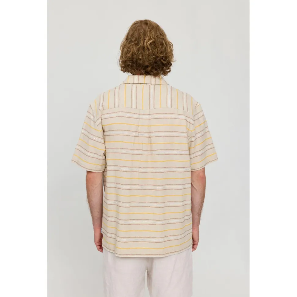 Mazine - Striped Linen-Mix Resort Shirt - Hemd