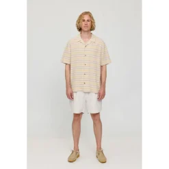 Mazine - Striped Linen-Mix Resort Shirt - Hemd