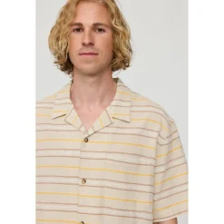 Mazine - Striped Linen-Mix Resort Shirt - Hemd