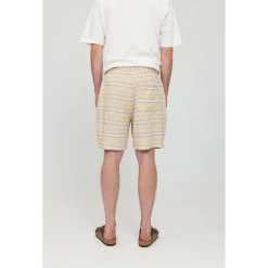 Mazine - Striped Linen-Mix Shorts - Shorts