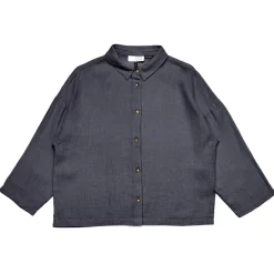 Mazine - Women's 3/4 Sleeve Linen Shirt - Bluse
