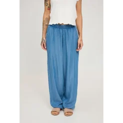 Mazine - Women's Denim Parachute Pants - Freizeithose