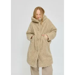 Mazine - Women's Faux-Fur Coat - Mantel
