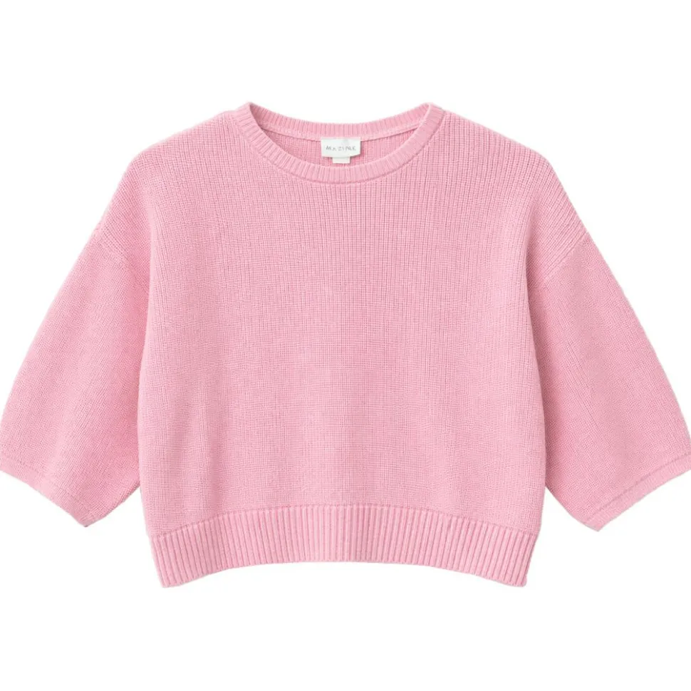 Mazine - Women's Half Sleeve Knit Jumper - Pullover