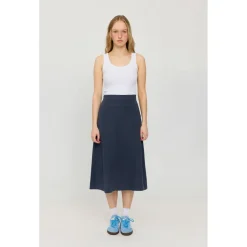 Mazine - Women's Linen Midi Skirt - Rock